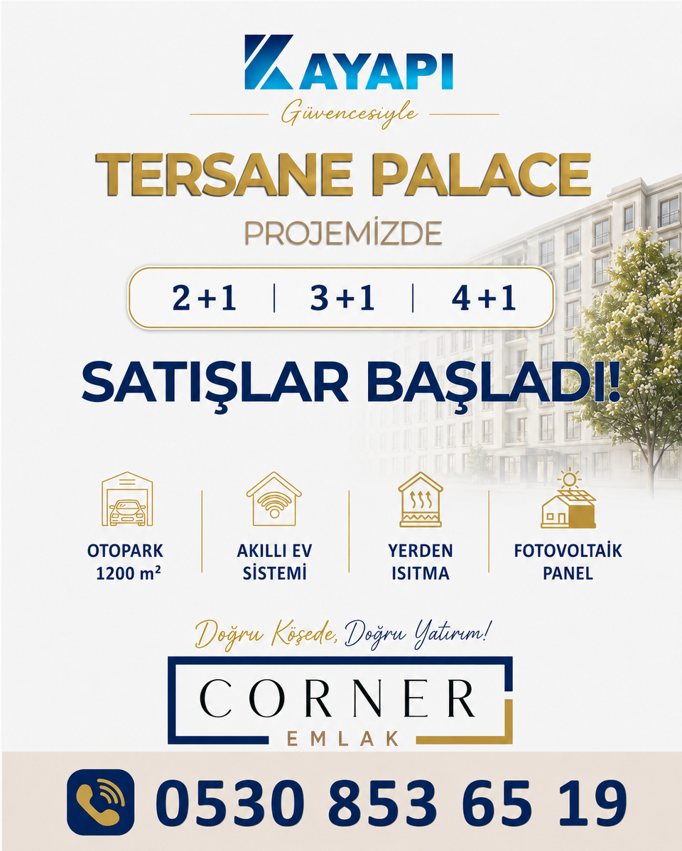 Tersane Palace projesi satış duyurusu